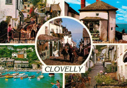 72807529 Clovelly Ortsmotive Esel Lasttier Gasse Hafen Clovelly - Other & Unclassified
