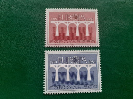 TIMBRES   FEROE  ANNEE  1984    N  91  /  92      NEUFS  LUXE** - Isole Faroer