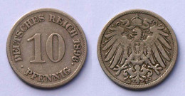 10 Pfennig 1896 E Deutsches Kaiserreich Empire Jäger Nr. 13   (17719 - 10 Pfennig