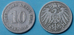 10 Pfennig 1896 E Deutsches Kaiserreich Empire Jäger Nr. 13   (17732 - 10 Pfennig