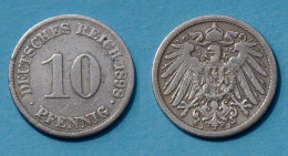 10 Pfennig 1898 J Deutsches Kaiserreich Empire Jäger Nr. 13   (17737 - 10 Pfennig