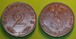 2 Reichspfennig 3. Reich Third Reich 1936 D Jäger 362  (18555 - 2 Reichspfennig