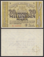 Rheinland - Stadt Wald Solingen 20 Milliarden Mark 1923 Gutes XF  (19603 - Sonstige & Ohne Zuordnung