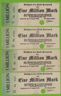 Kreuznach - Notgeld 1-Million Mark 4 Stück Serien C, D, E, G 1923 (19536 - Sonstige & Ohne Zuordnung