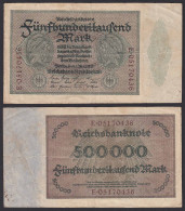 Reichsbanknote - 500000 500.000 Mark 1923 Ros. 87b  F Pick 88a  (19660 - Autres & Non Classés