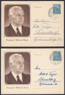 DDR 2 Stück Ganzsachen P67 Wilhelm Pieck 1956 Von Niederschönhausen (20268 - Other & Unclassified