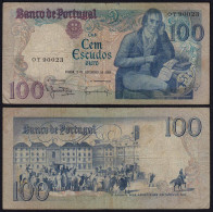 Portugal - 100 Escudos Banknote 1980 - Pick 178a  F (4)   (21818 - Portugal