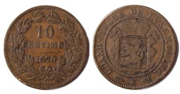 Luxemburg - Luxembourg 10 Centimes 1870 WILLEM III  (p434 - Luxemburgo