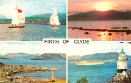 72801851 Gourock Sailing On The Firth Of Clyde Sunset Cloch Lighthouse Gourock - Other & Unclassified