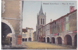 47 - DAMAZAN - PLACE DU MARCHE - Damazan