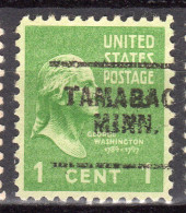 MM-641; USA Precancel/Vorausentwertung/Preo; TAMARACK (MN), Type 703 - Preobliterati