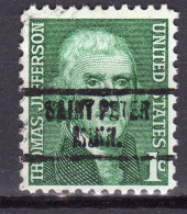 MM-638; USA Precancel/Vorausentwertung/Preo; SAINT PETER (MN), Type 734 - Voorafgestempeld