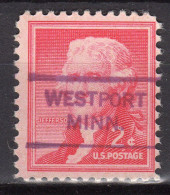 MM-645; USA Precancel/Vorausentwertung/Preo; WESTPORT (MN), Type L-1 HS - Preobliterati