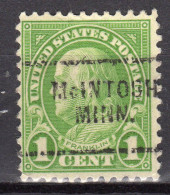 MM-631; USA Precancel/Vorausentwertung/Preo; MCINTOSH (MN), Type 703 - Préoblitérés