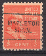 MM-629; USA Precancel/Vorausentwertung/Preo; MAPLETON (MN), Type 703 - Precancels