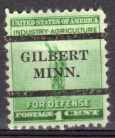 MM-621; USA Precancel/Vorausentwertung/Preo; GILBERT (MN), Type L-1 TS - Precancels