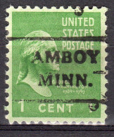 MM-610; USA Precancel/Vorausentwertung/Preo; AMBOY (MN), Type 716.5 - Preobliterati