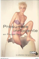 F23 / CARTE CPM Publicitaire PUB Advertising Card Cart' Com MODE Lingerie SEXY FEMME Bas Collant DIM Oeuf Innocente - Reclame