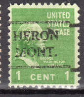 MM-683; USA Precancel/Vorausentwertung/Preo; HERON (MT), Type 716 - Voorafgestempeld