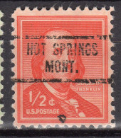 MM-684; USA Precancel/Vorausentwertung/Preo; HOT SPRINGS (MT), Type 734 - Precancels