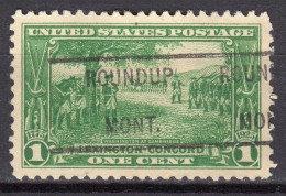 MM-689; USA Precancel/Vorausentwertung/Preo; ROUNDUP (MT), Type 461 - Preobliterati