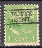 MM-679; USA Precancel/Vorausentwertung/Preo; BUTTE (MT), Type 728 - Voorafgestempeld