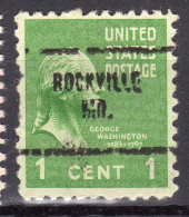 MM-672; USA Precancel/Vorausentwertung/Preo; ROCKVILLE (MS), Type 704 - Preobliterati