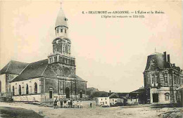 08 - Beaumont En Argonne - L'Eglise Et La Mairie - Animée - Carte Neuve - CPA - Voir Scans Recto-Verso - Sonstige & Ohne Zuordnung