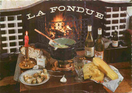 Recettes De Cuisine - Fondue - Gastronomie - Carte Dentelée - CPM - Voir Scans Recto-Verso - Recettes (cuisine)