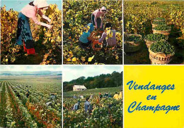 Vignes - Vendanges En Champagne - Multivues - Vendanges - Raisins - Vin - CPM - Voir Scans Recto-Verso - Wijnbouw