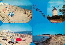 85 - Ile De Noirmoutier - La Guérinière - Multivues - Scènes De Plage - Moulin - Flamme Postale De Barbatre - CPM - Voir - Ile De Noirmoutier