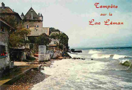 74 - Yvoire - Tempête Sur Le Lac Léman - Effet De Vagues - CPM - Voir Scans Recto-Verso - Yvoire