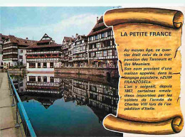 67 - Strasbourg - Le Quartier De La Petite France Avec Ses Maisons Typiques Qui Se Mirent Dans L'Ill - CPM - Voir Scans  - Straatsburg