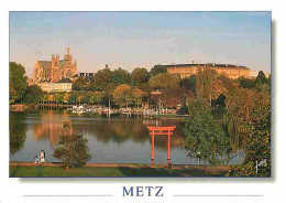 57 - Metz - La Cathédrale Saint Etienne - Le Plan D'eau - Carte Neuve - CPM - Voir Scans Recto-Verso - Metz