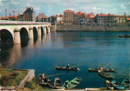 42 - Roanne - Le Pont Sur La Loire - Carte Dentelée - CPSM Grand Format - Voir Scans Recto-Verso - Roanne