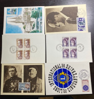 France 1966 à 1967 - Lot De Cartes Postales FDC - 1960-1969