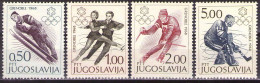 Yugoslavia 1968 - Sport, Winter Olimpic Games In Grenoble - Mi 1262-1265 - MNH**VF - Nuovi