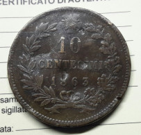 10 Cent. 1863 No Segno Di Zecca (A10.127) - 1861-1878 : Víctor Emmanuel II