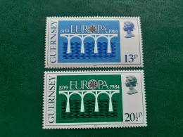 TIMBRES   GUERNESEY  ANNEE  1984    N  286  /  287     NEUFS  LUXE** - Guernsey