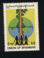 BURMA/MYANMAR STAMP 1994 ISSUED INTL ENVIRONMENT COMMEMORATIVE SINGLE, MNH - Myanmar (Birma 1948-...)