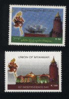 BURMA/MYANMAR STAMP 2008 ISSUED INDEPEDENCE DAY COMMEMORATIVE SET, MNH - Myanmar (Burma 1948-...)