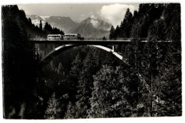 Strasse Frutigen Adelboden-neue Hohstegbrucke Mit Postauto - Frutigen