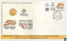 Sri Lanka Stamps 2024, WONCA, Doctors, Medical, SFDC - Sri Lanka (Ceylon) (1948-...)