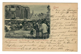 Gand  Gent   Prondelmarkt Près St Jacques Et La Tourelle De Baudeloo  Edit Sugg Gent  (verstuurd In 1900) - Gent