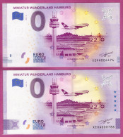0-Euro XEHA 2020-12 MINIATUR WUNDERLAND HAMBURG - FLUGHAFEN Set NORMAL+ANNIVERSARY - Pruebas Privadas