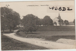 CPA - 18 - POISIEUX - Route De DIOU - Animation - Vers 1910 - Other & Unclassified