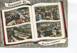 CPSM GF - Souvenir De MOULINS-ENGILBERT - Etat - Pli - - Moulin Engilbert