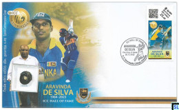 Sri Lanka Stamps 2023, Aravinda De Silva, Cricket, SFDC - Sri Lanka (Ceylon) (1948-...)