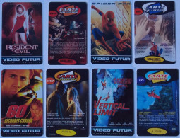 4 Cartes VIDEO FUTUR RESIDENT EVIL N°203 VERTICAL LIMIT N°171 SPIDER-MAN N°211 60 SECONDES CHRONO N°147 - Verzameluitgaven