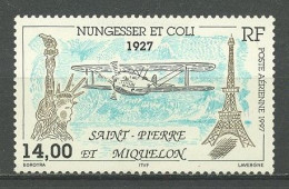 SPM Miquelon 1997 PA N° 77 **  Neuf MNH Superbe C 6,50 € Avions Planes Tour Eiffel  Statue Liberté Nungesser Coli Biplan - Nuovi